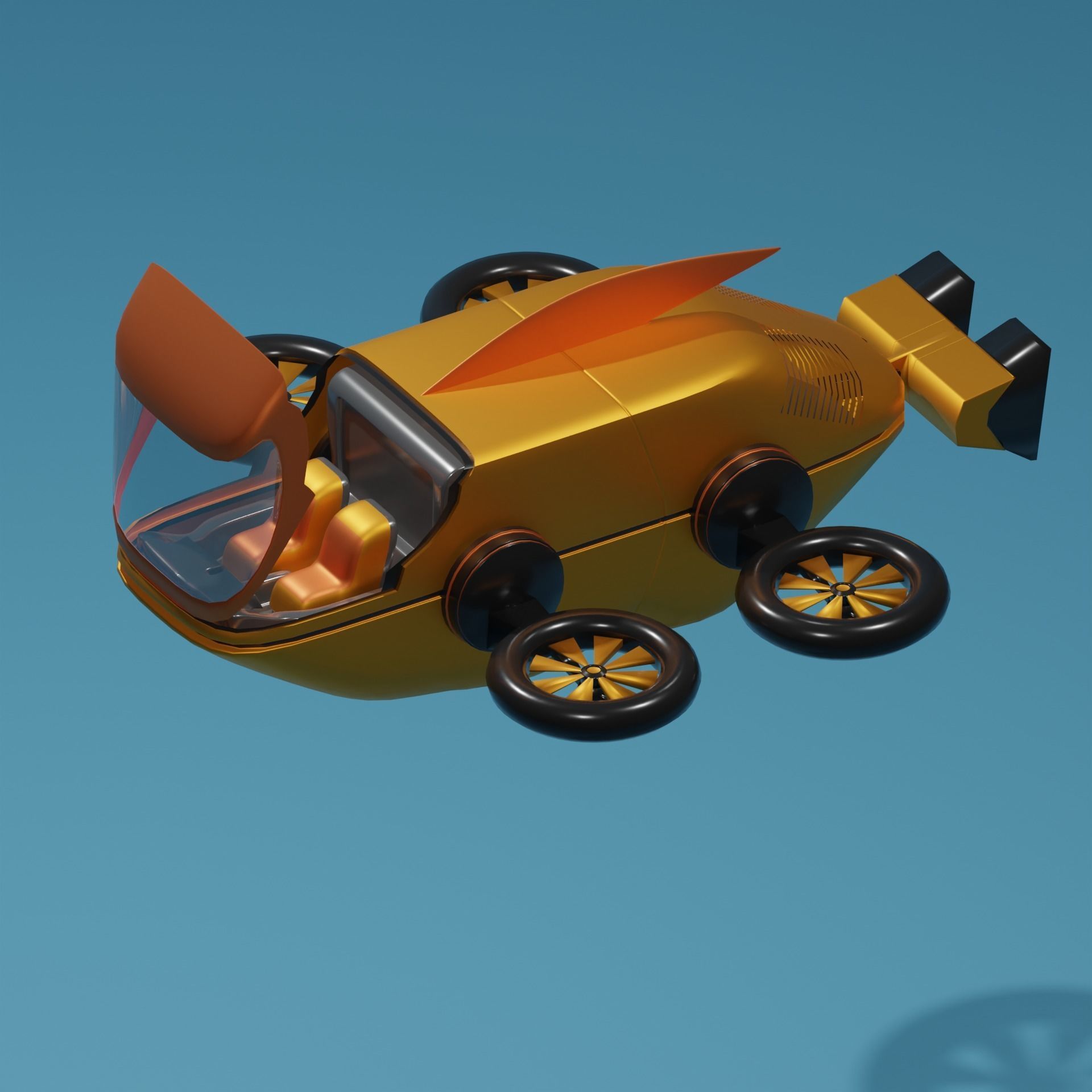 air craft 3D model_4