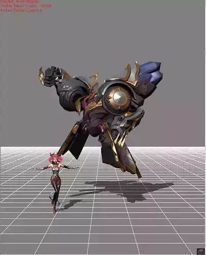 Edith Celestial Safeguard Skin Low-poly 3D model