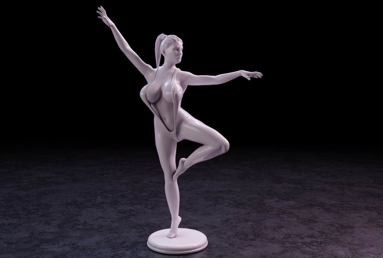 Sexy girl 142 3D print model_3