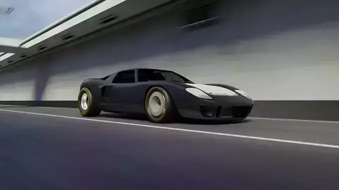 Automotive Tunnel Scene 3D Blender File Textured Day And Night 