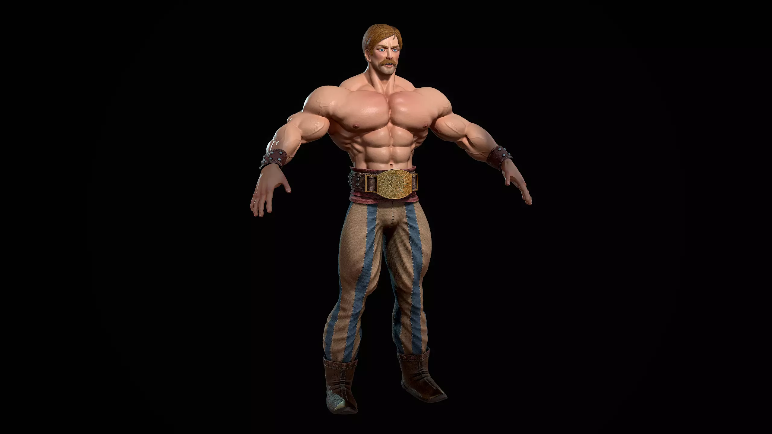Escanor Free low-poly 3D model_7