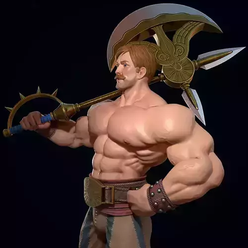 Escanor the Lions Sin of Pride Low-poly 3D model