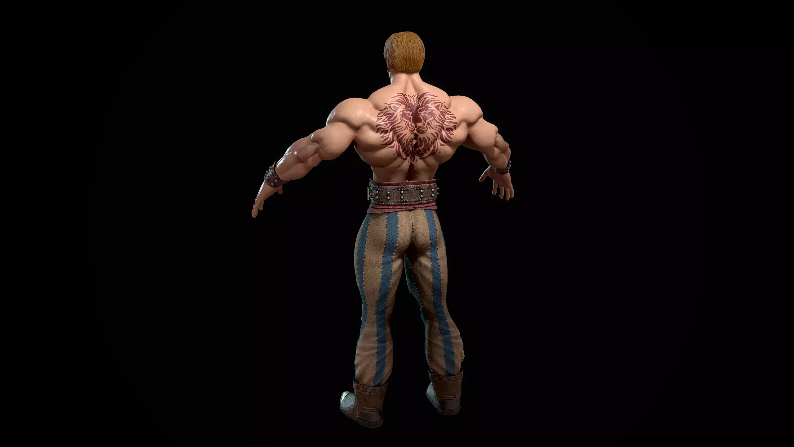 Escanor Free low-poly 3D model_8