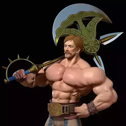 Escanor Free low-poly 3D model