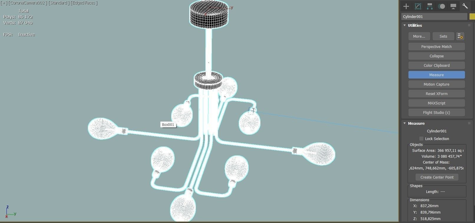 metal ceiling  3D model_4