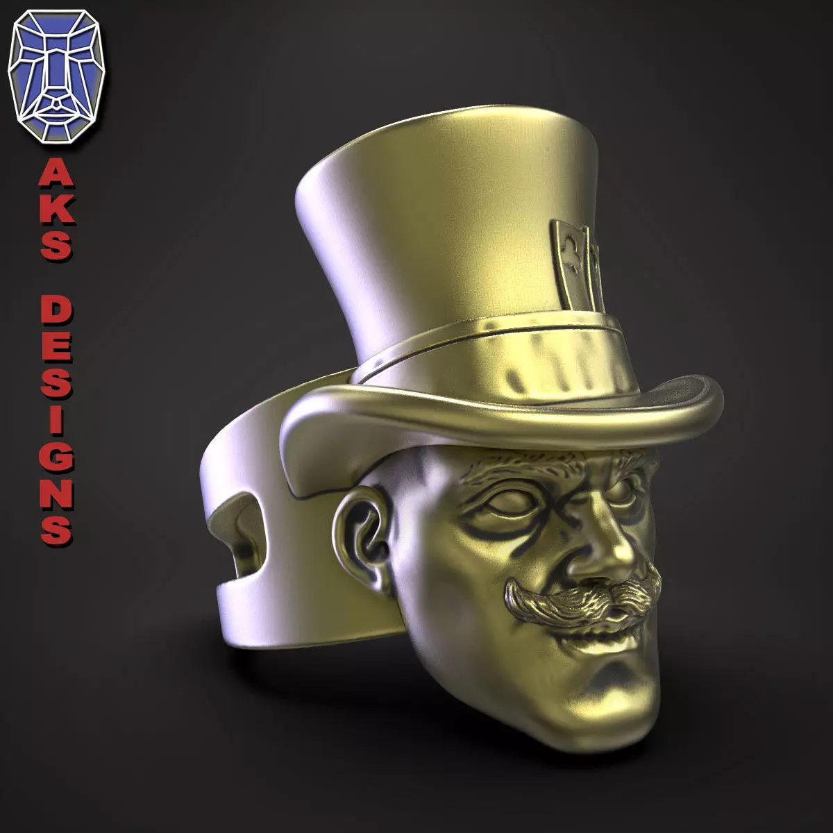 Ring Jewelry organic Magician v 154 3D print model