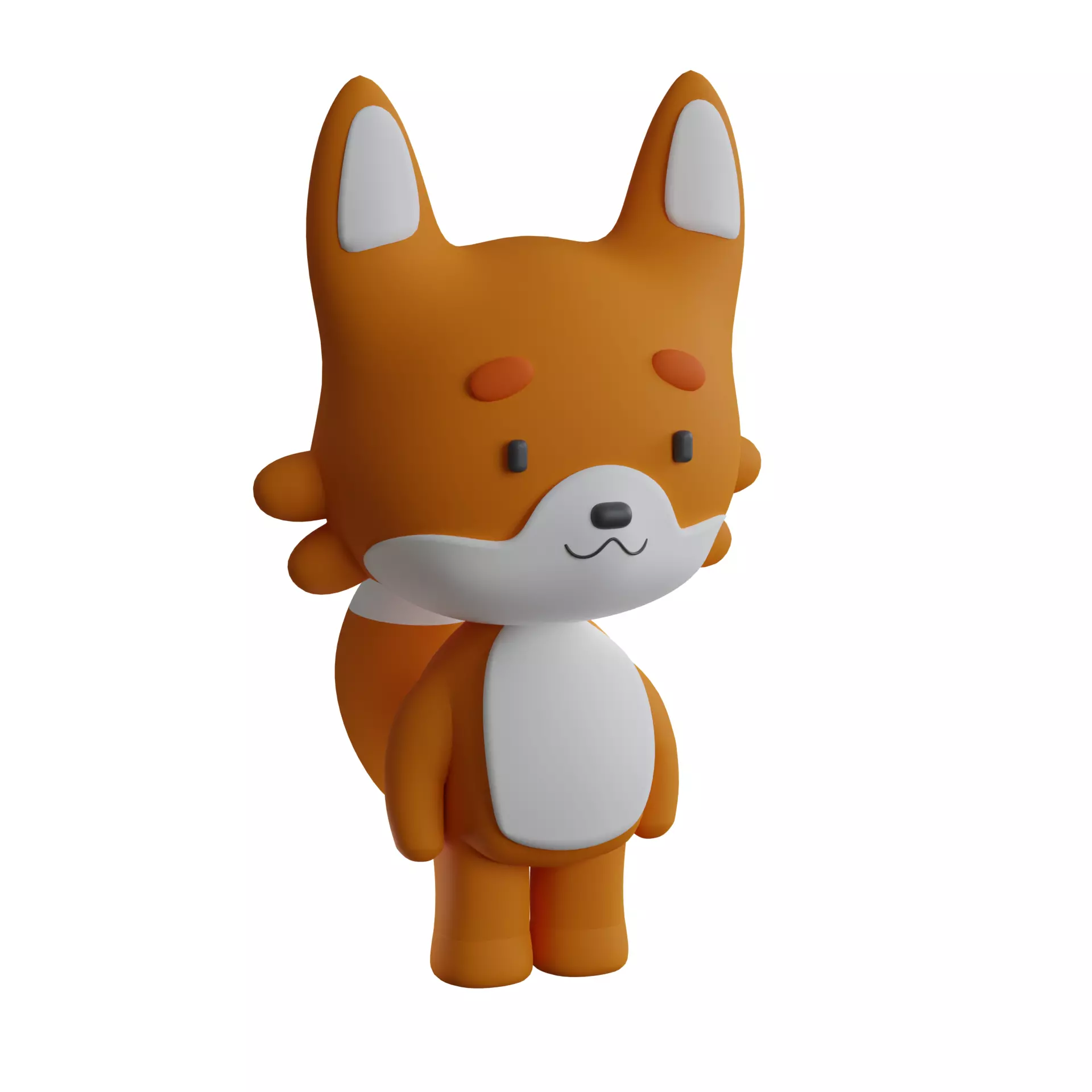 fox character 3D model