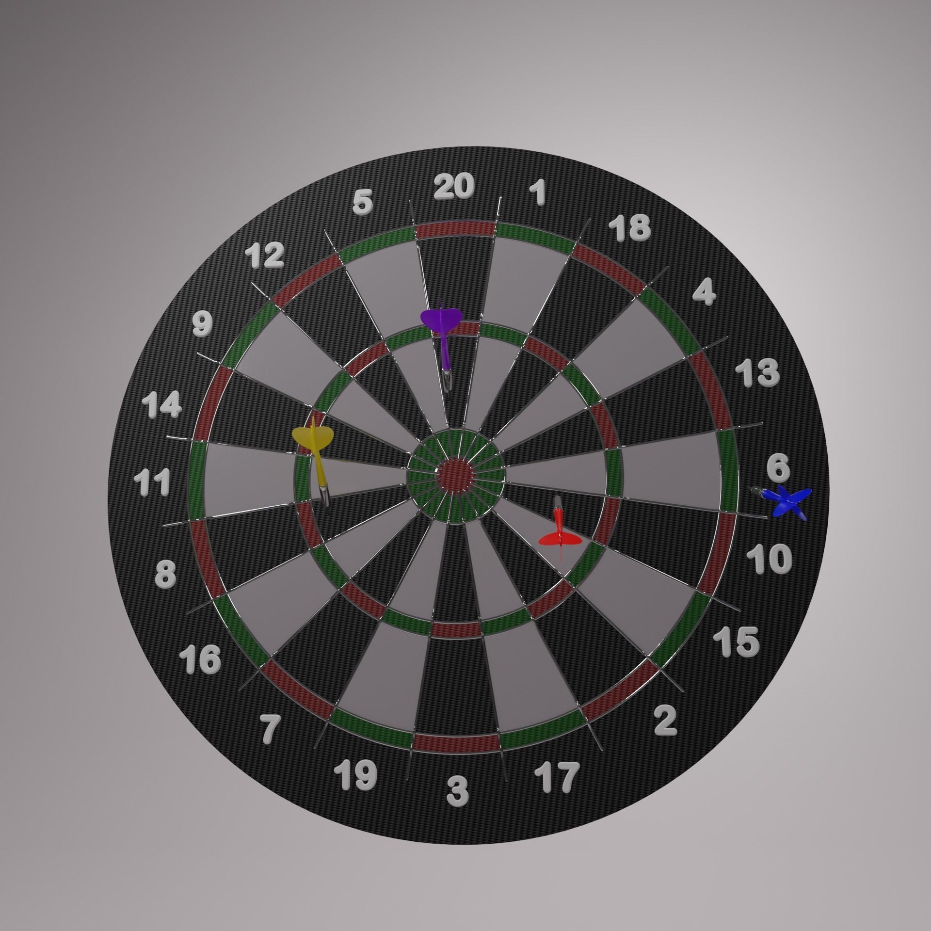 DART GAME 3D model_1