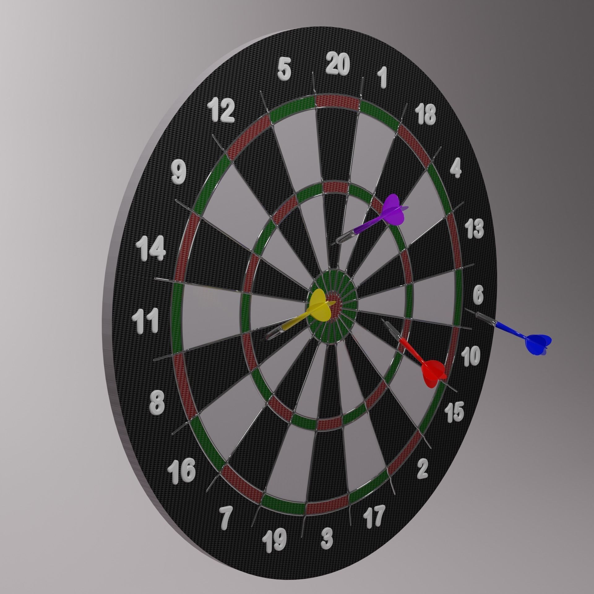 DART GAME 3D model_2