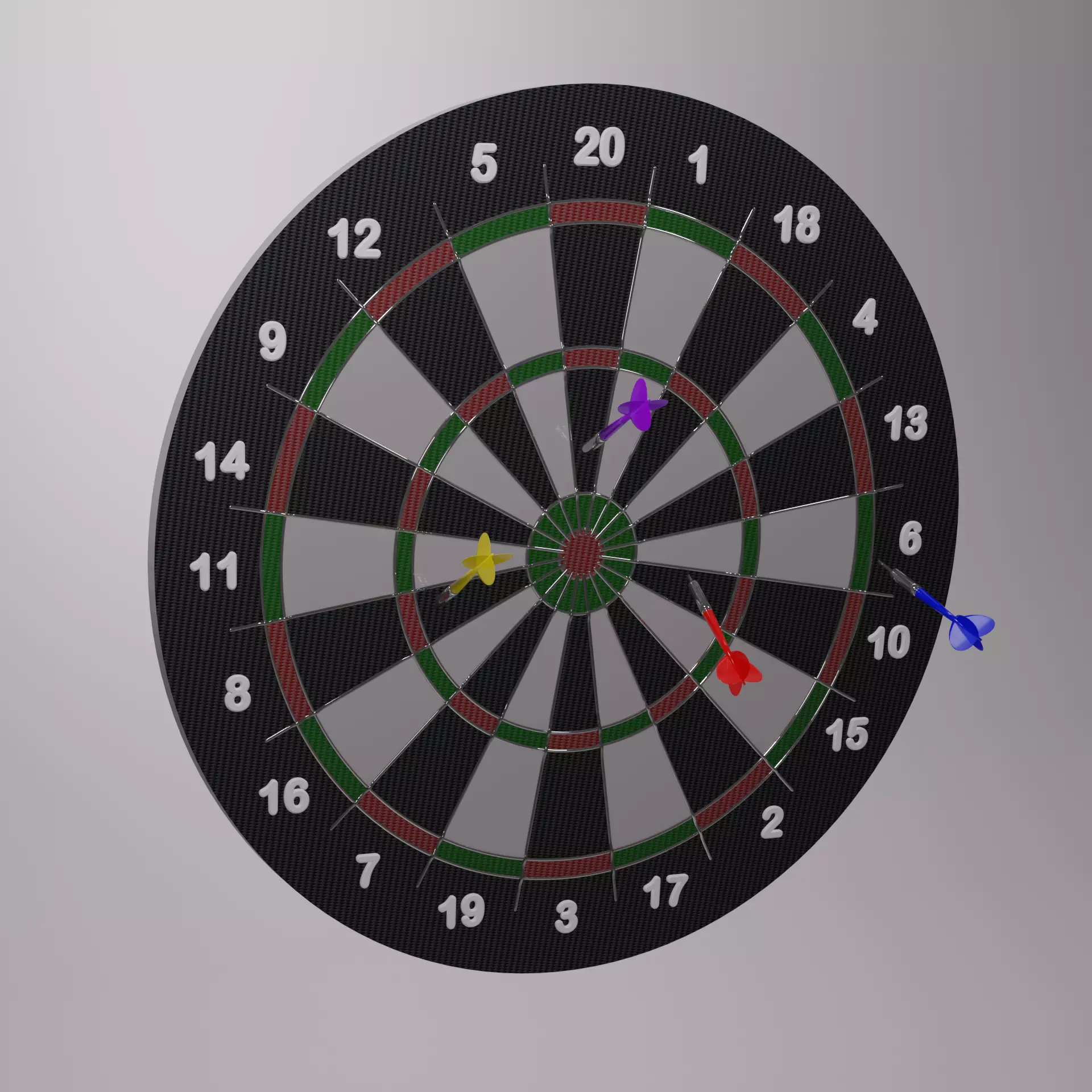 DART GAME 3D model_0