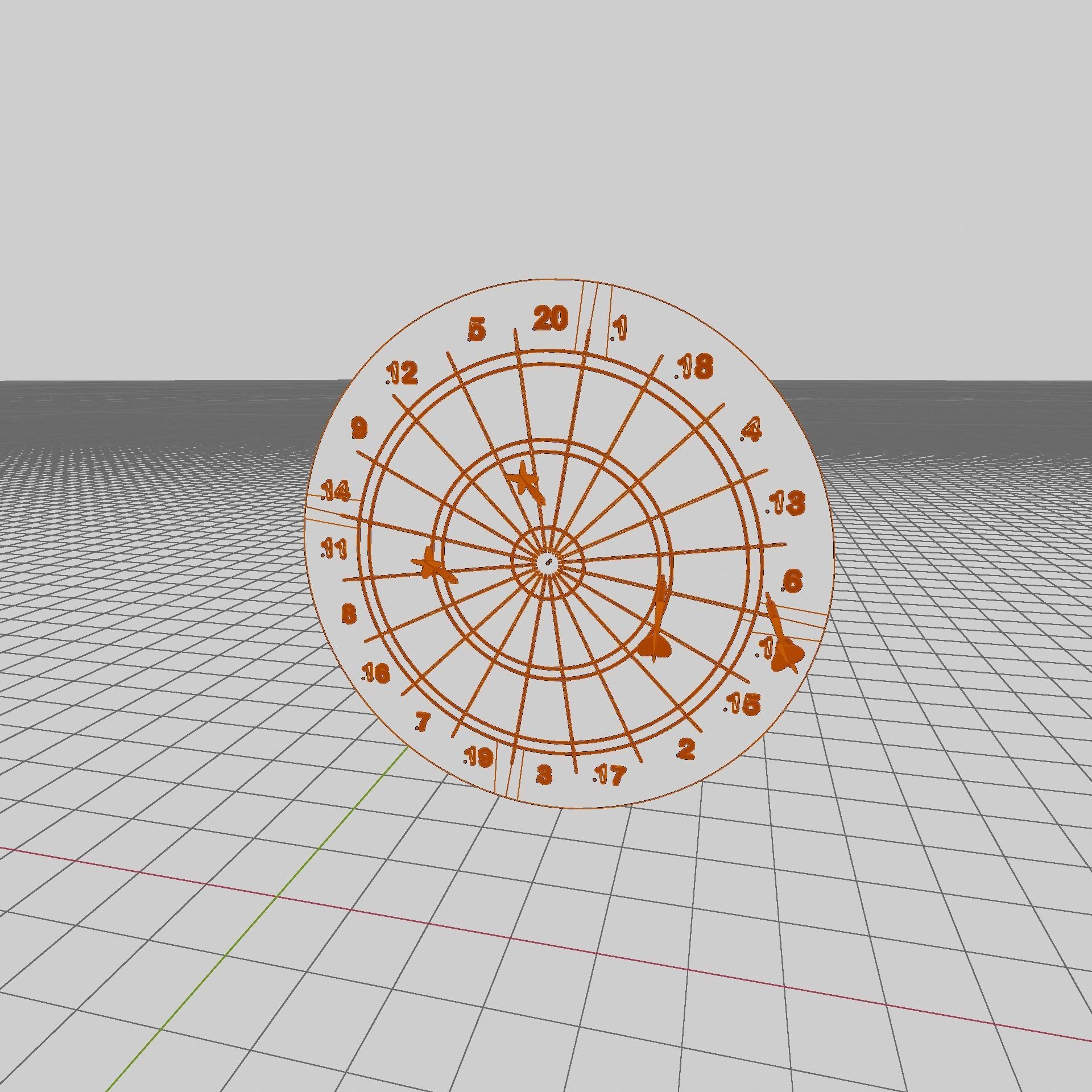 DART GAME 3D model_5