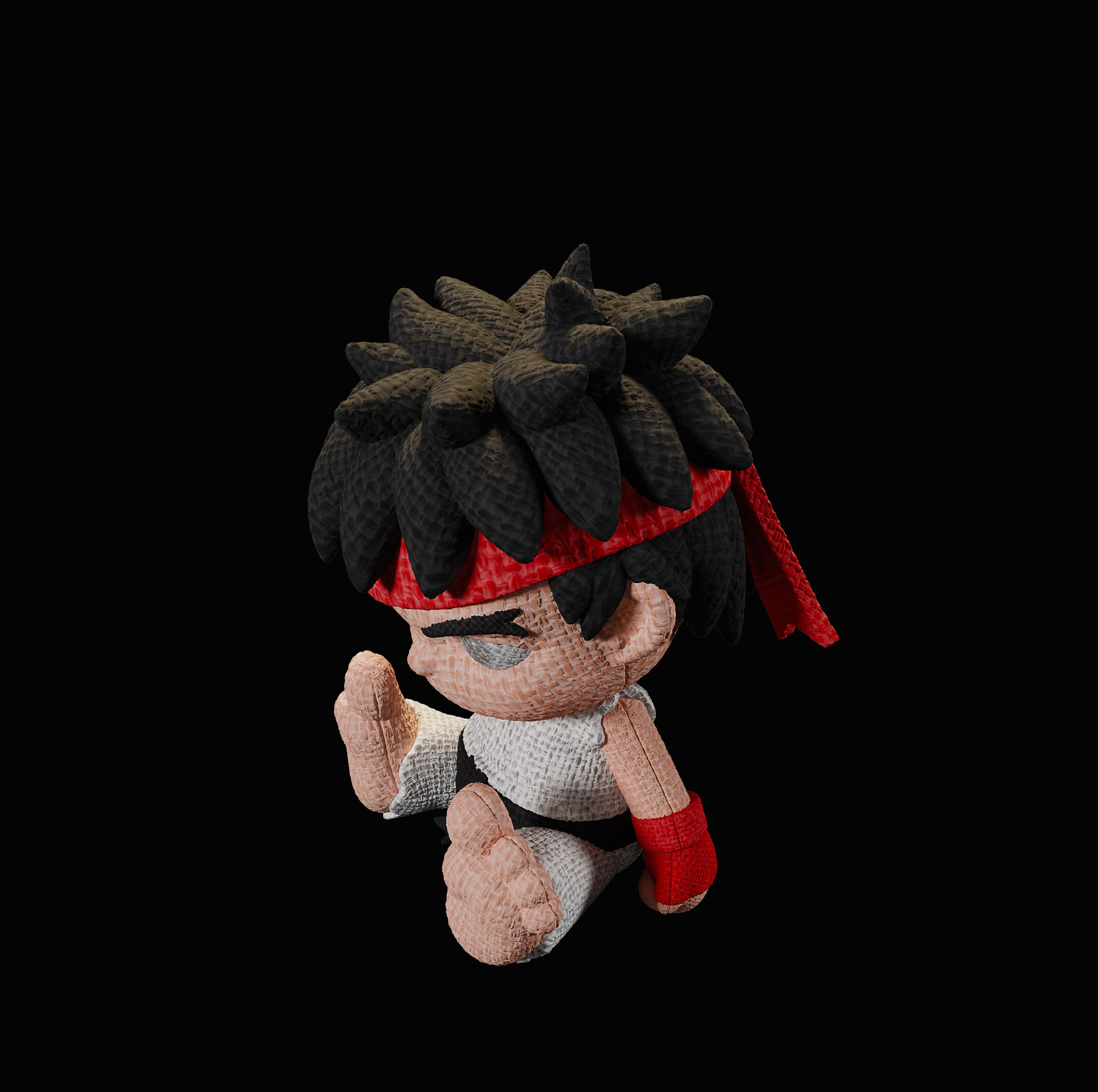 Sakura street fighter  3D print model_9