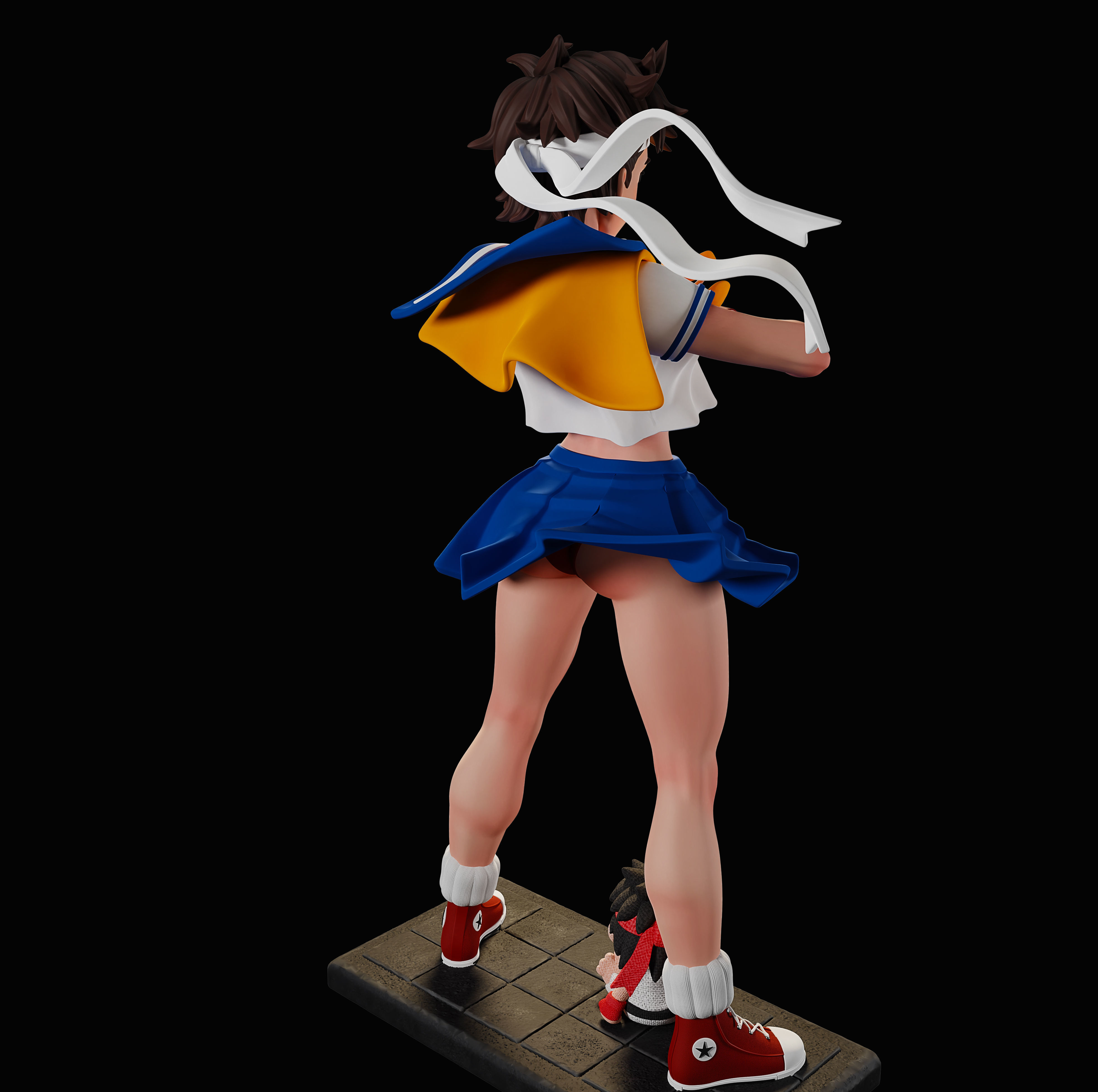 Sakura street fighter  3D print model_5