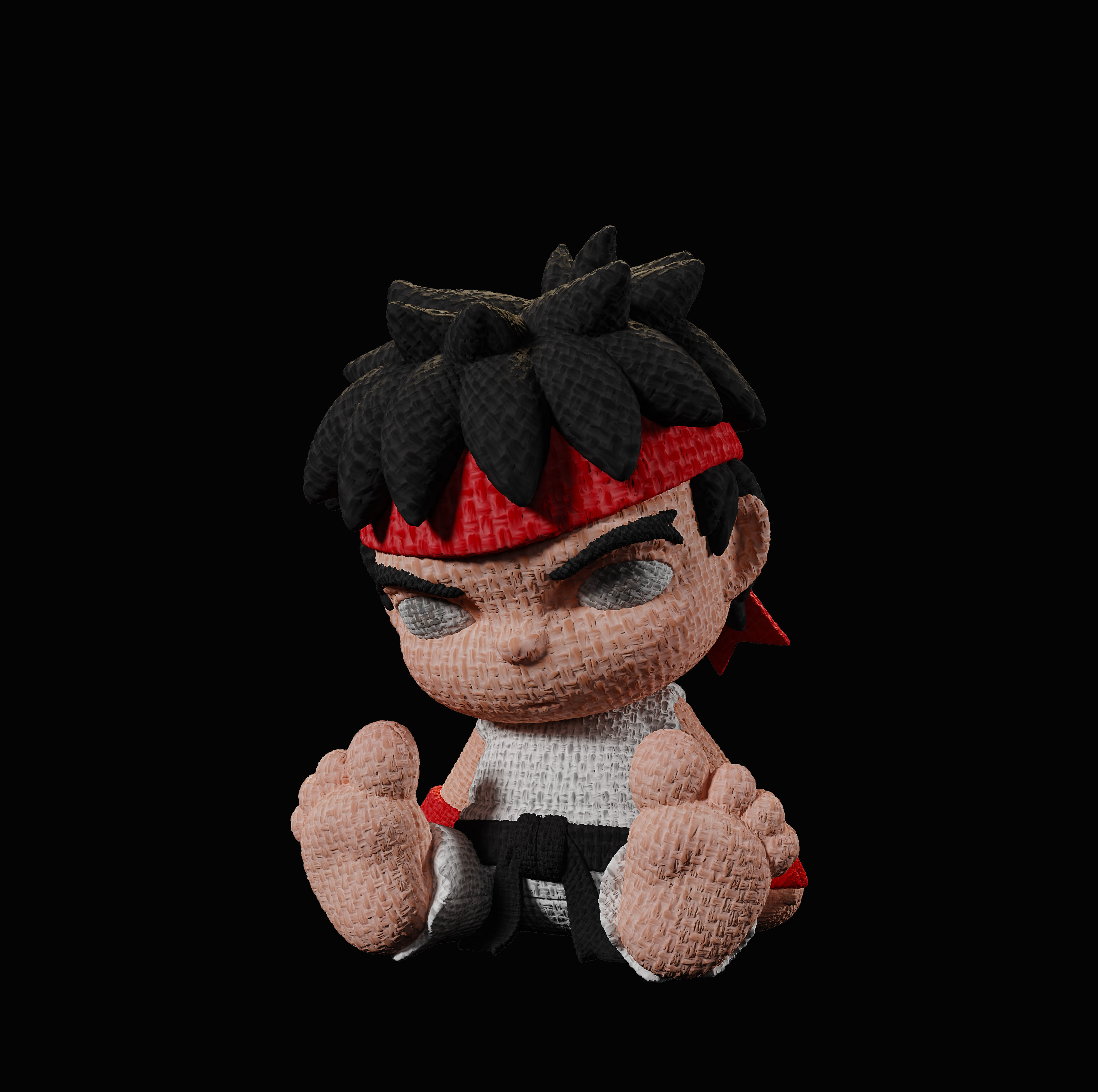 Sakura street fighter  3D print model_11