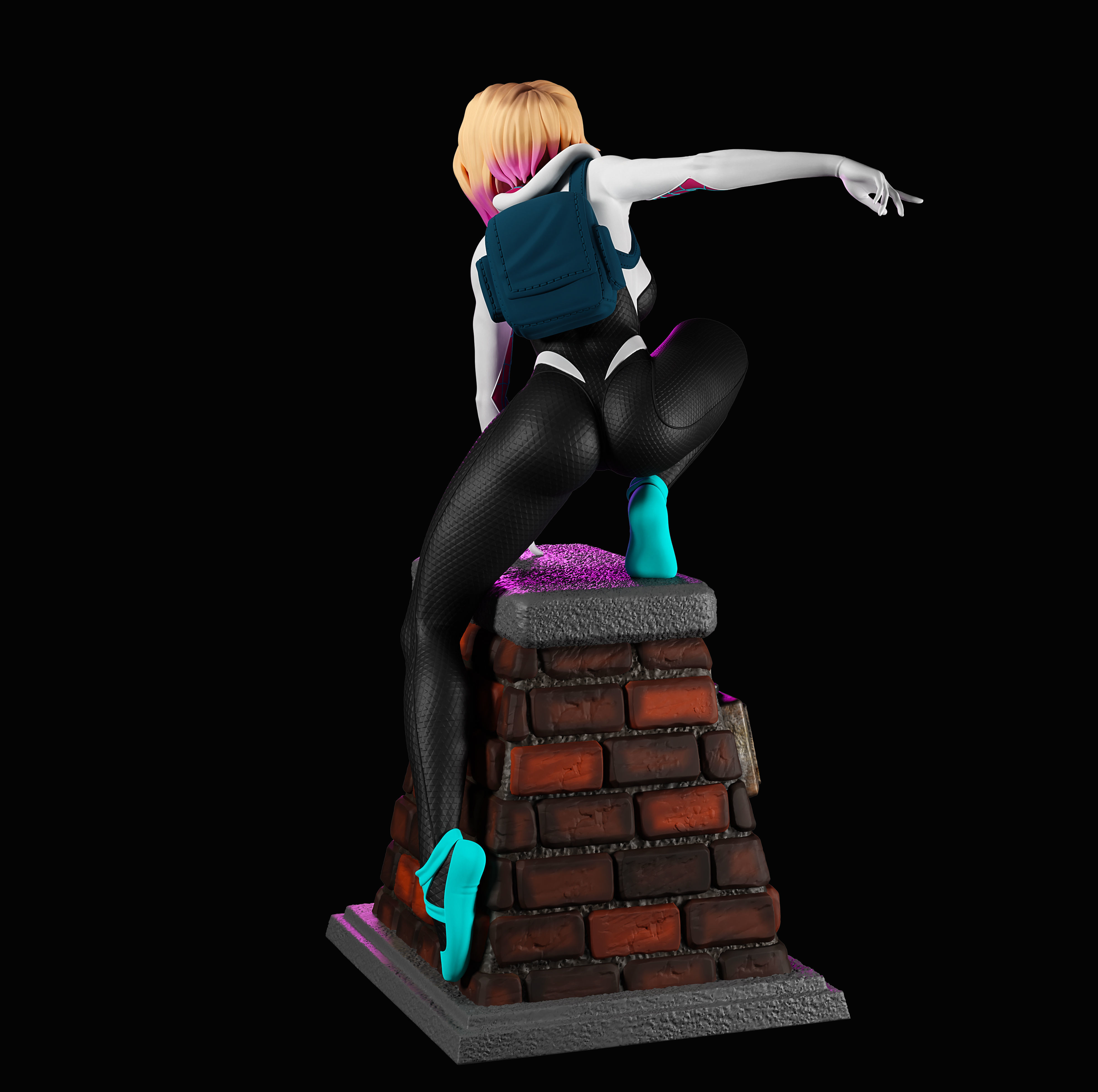 Spider Gwen 3D print model_7