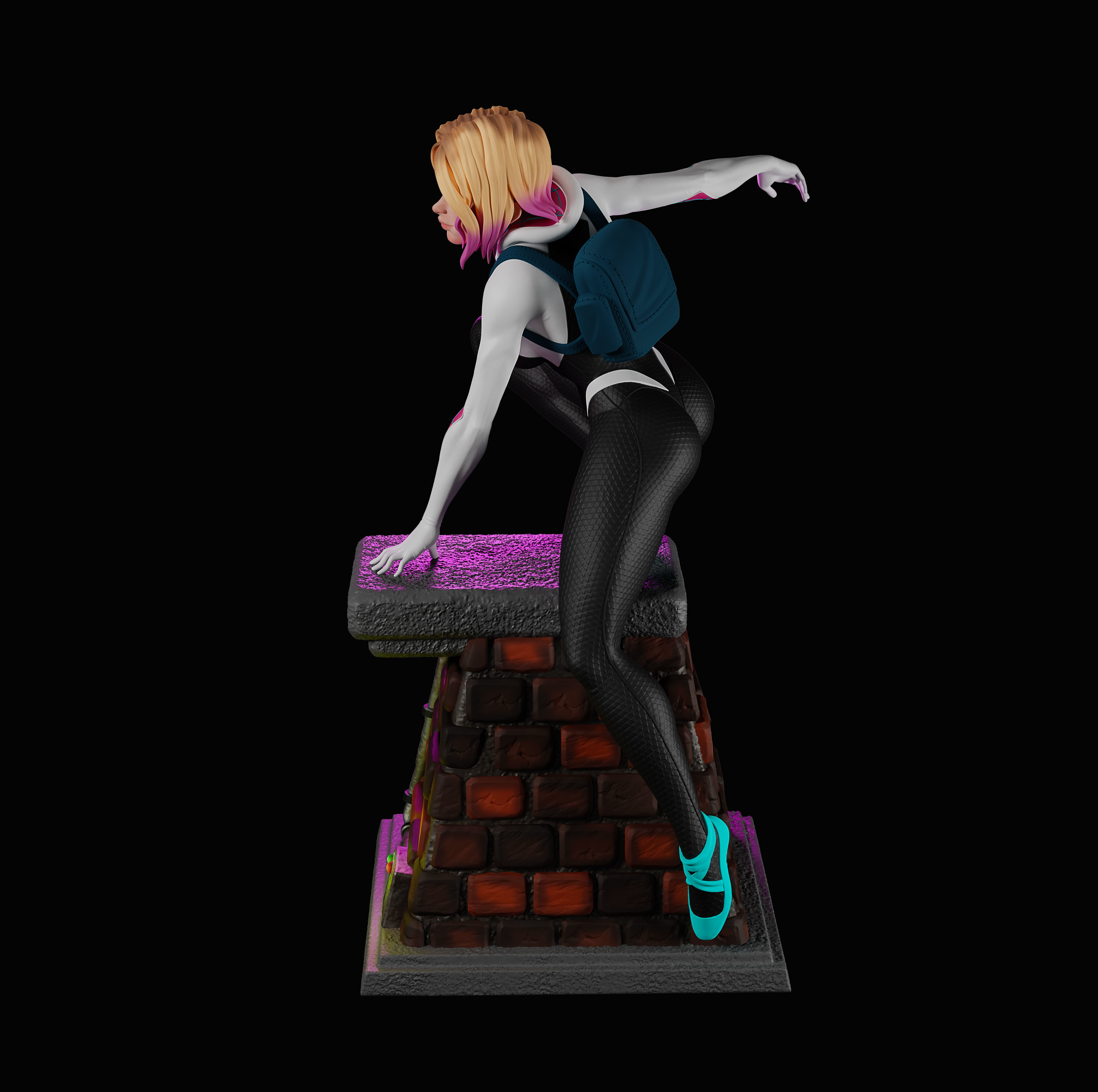 Spider Gwen 3D print model_8