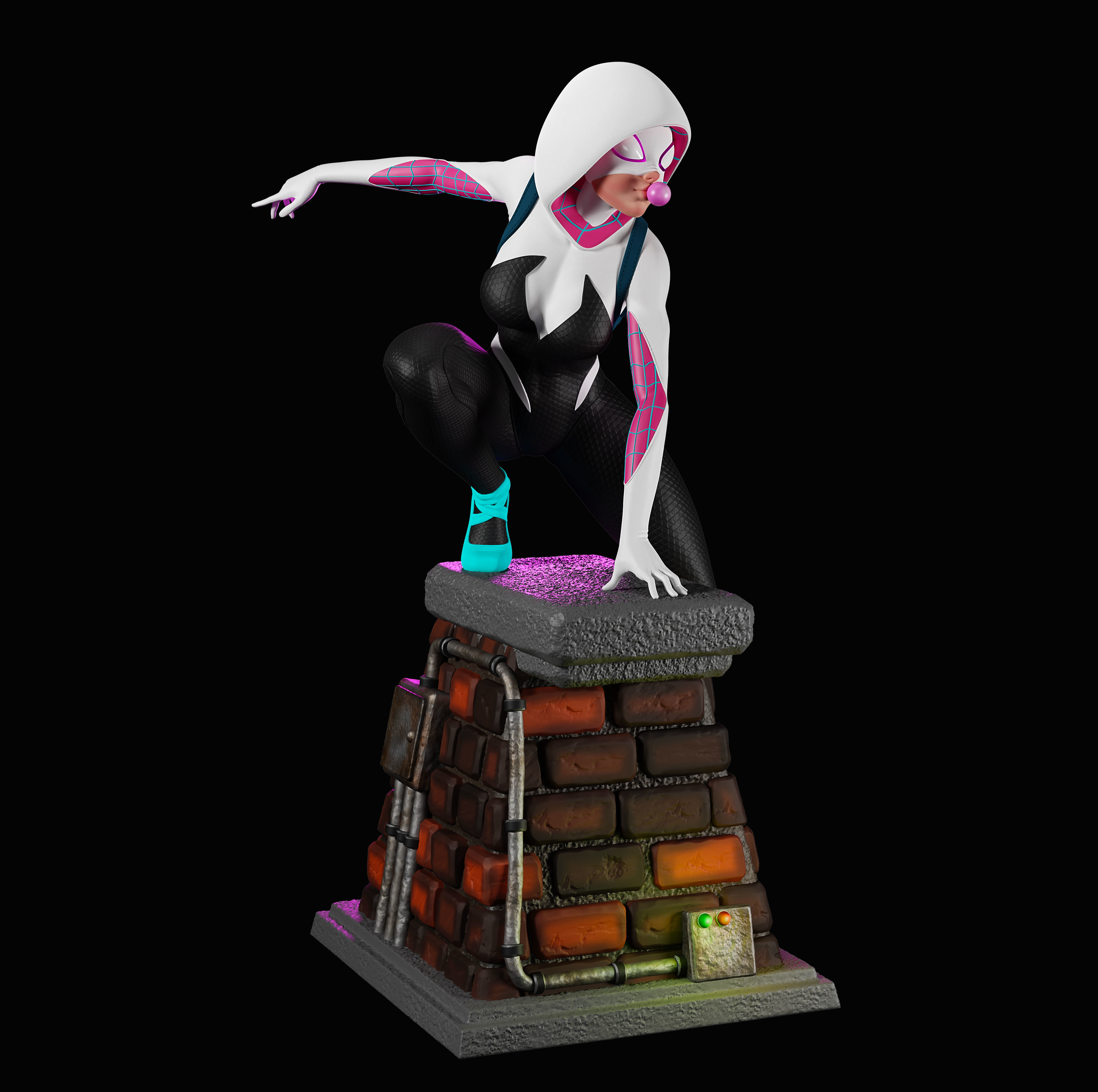 Spider Gwen 3D print model_2