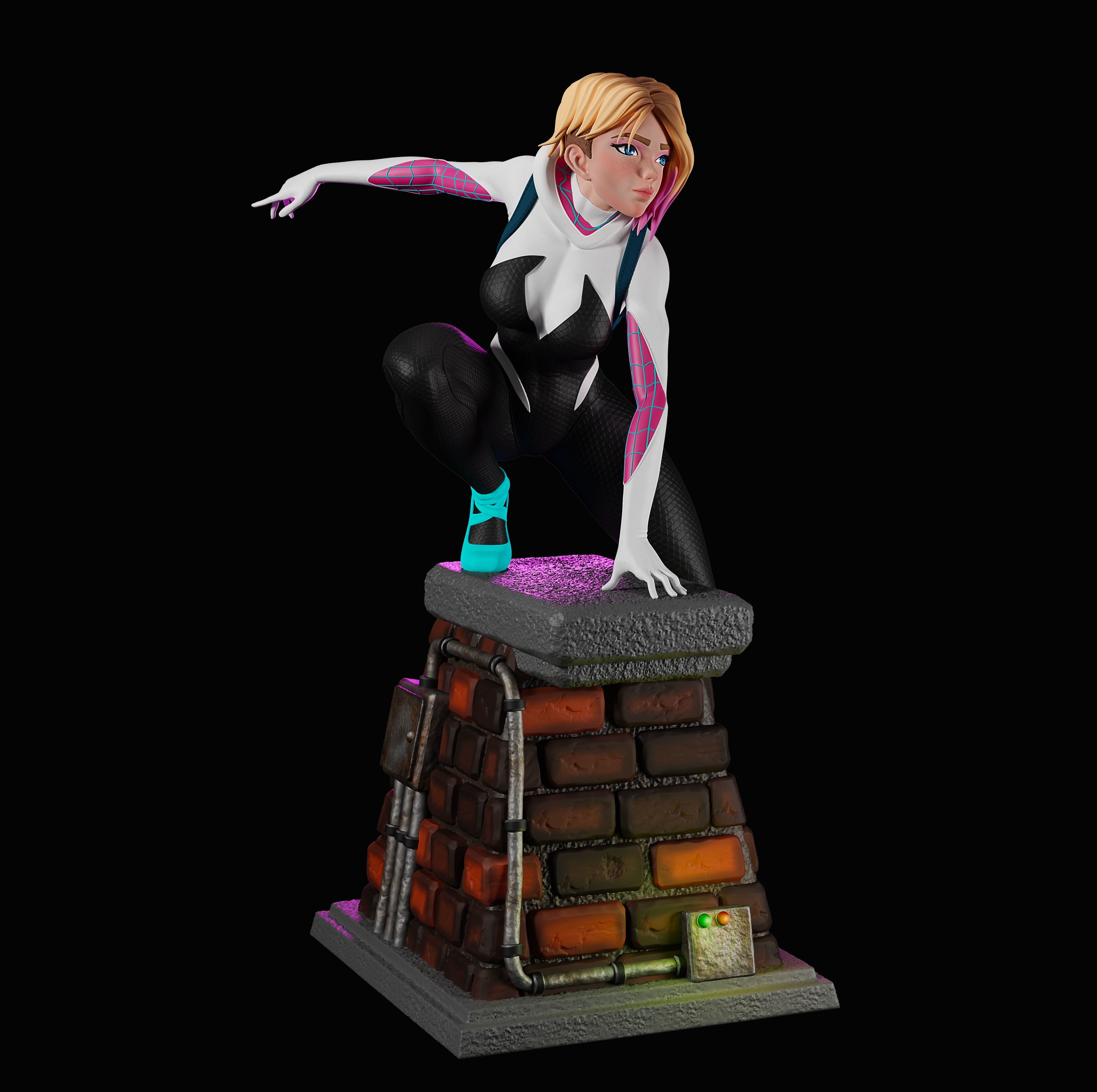 Spider Gwen 3D print model_1