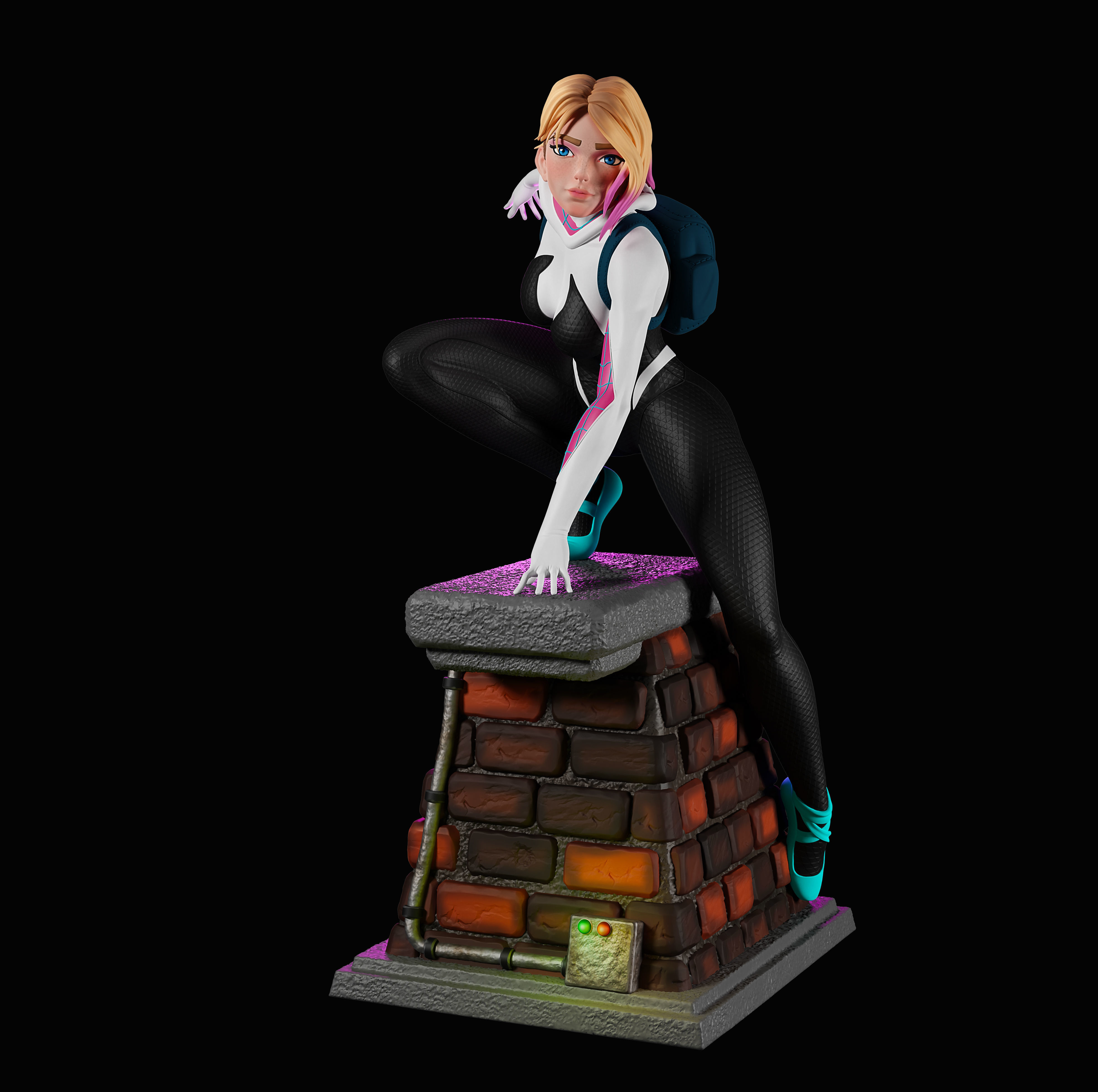 Spider Gwen 3D print model_6