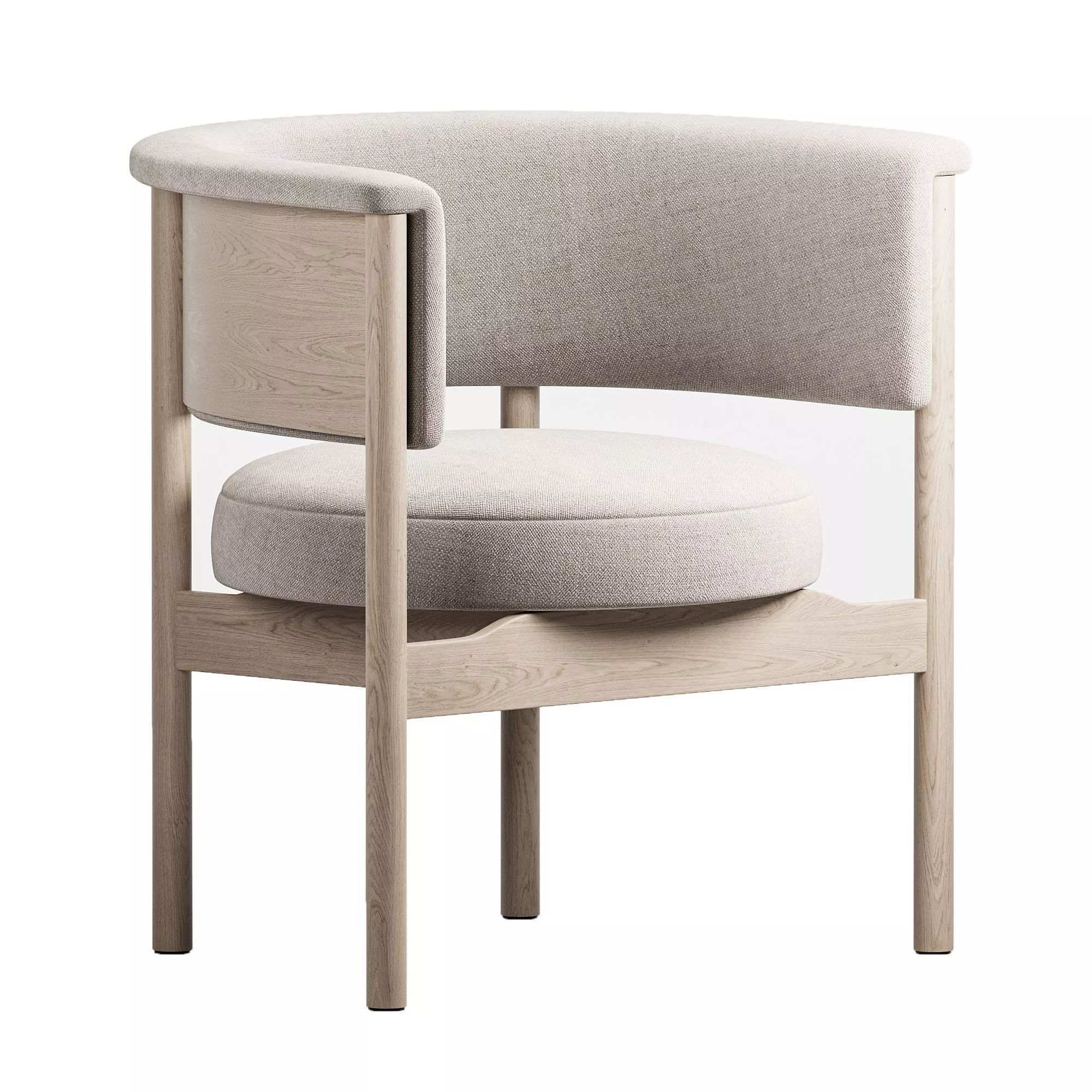 Lounge Chair N CC01 Low-poly 3D model
