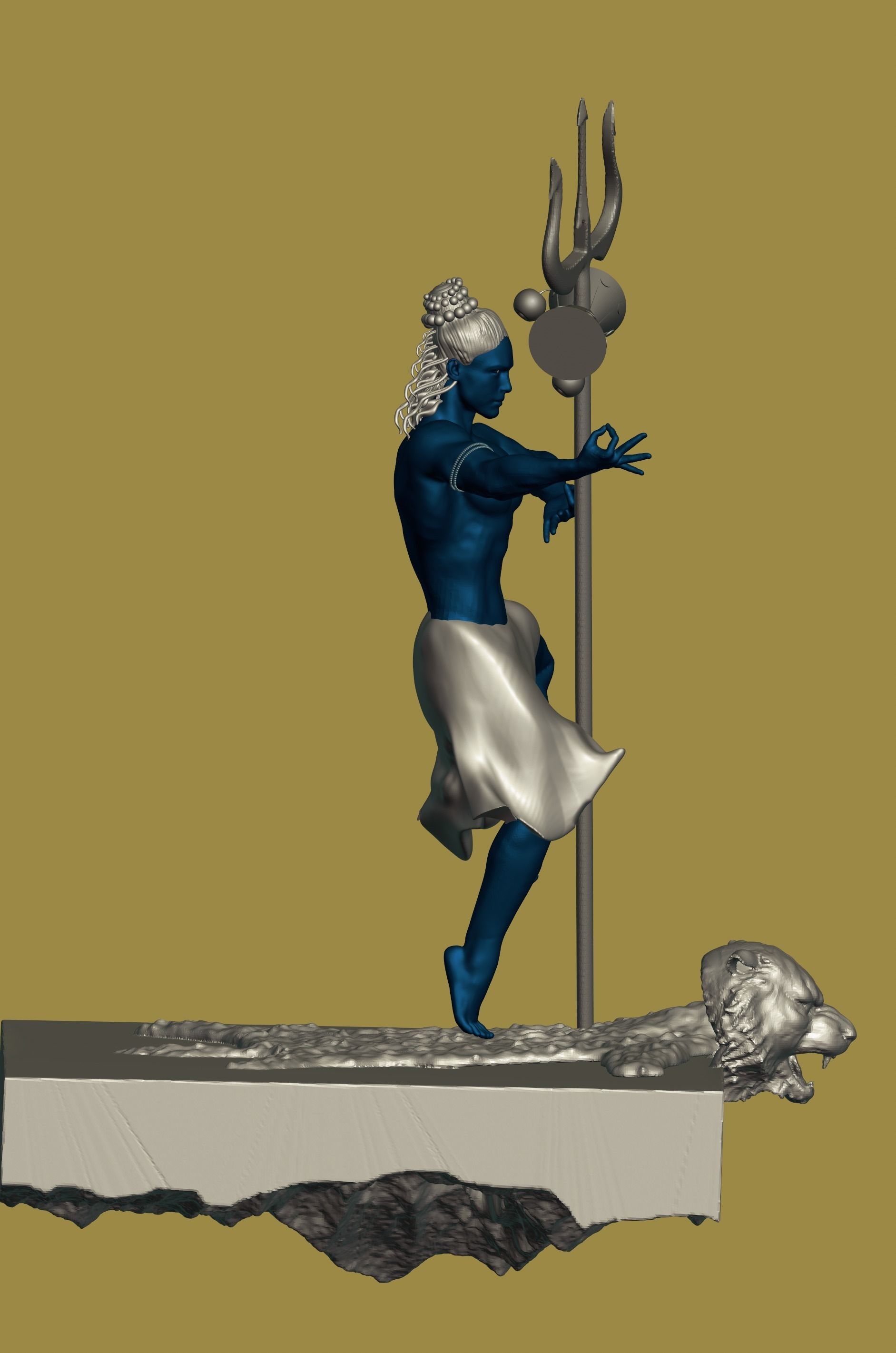 Shiva 3D print model_3