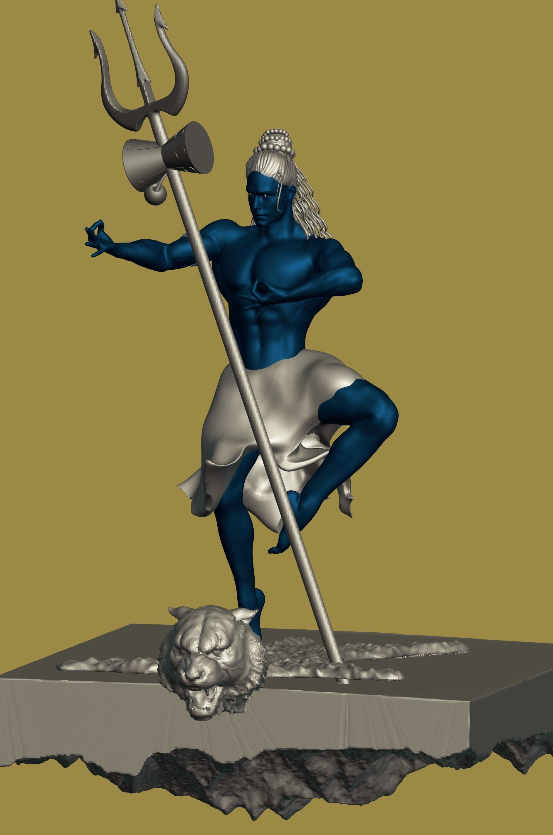 Shiva 3D print model_4