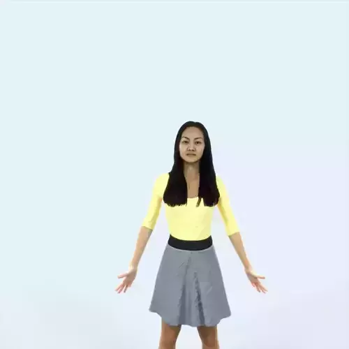 Passion K Animated Rigged East Asian Casual Woman