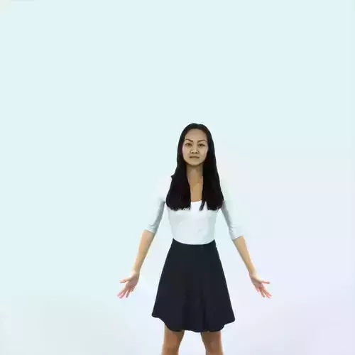 Passion C Animated Rigged East Asian Casual Woman