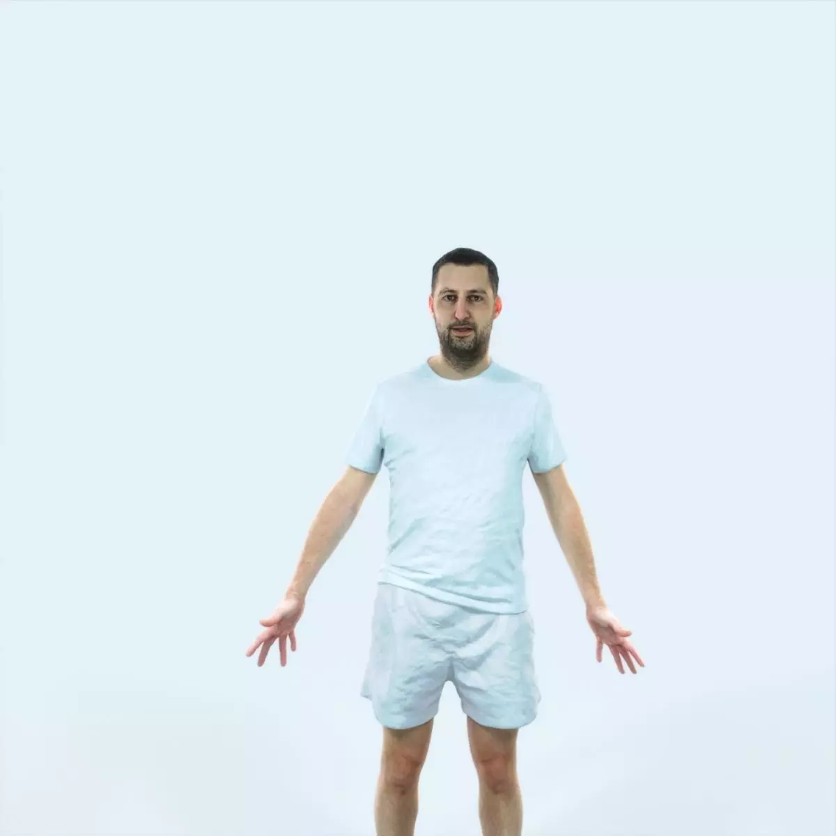 Portrait 09M Animated Rigged Sports Man Low-poly 3D model_0