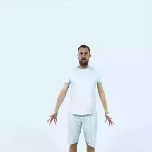 Portrait M Animated Rigged Summer Casual Man