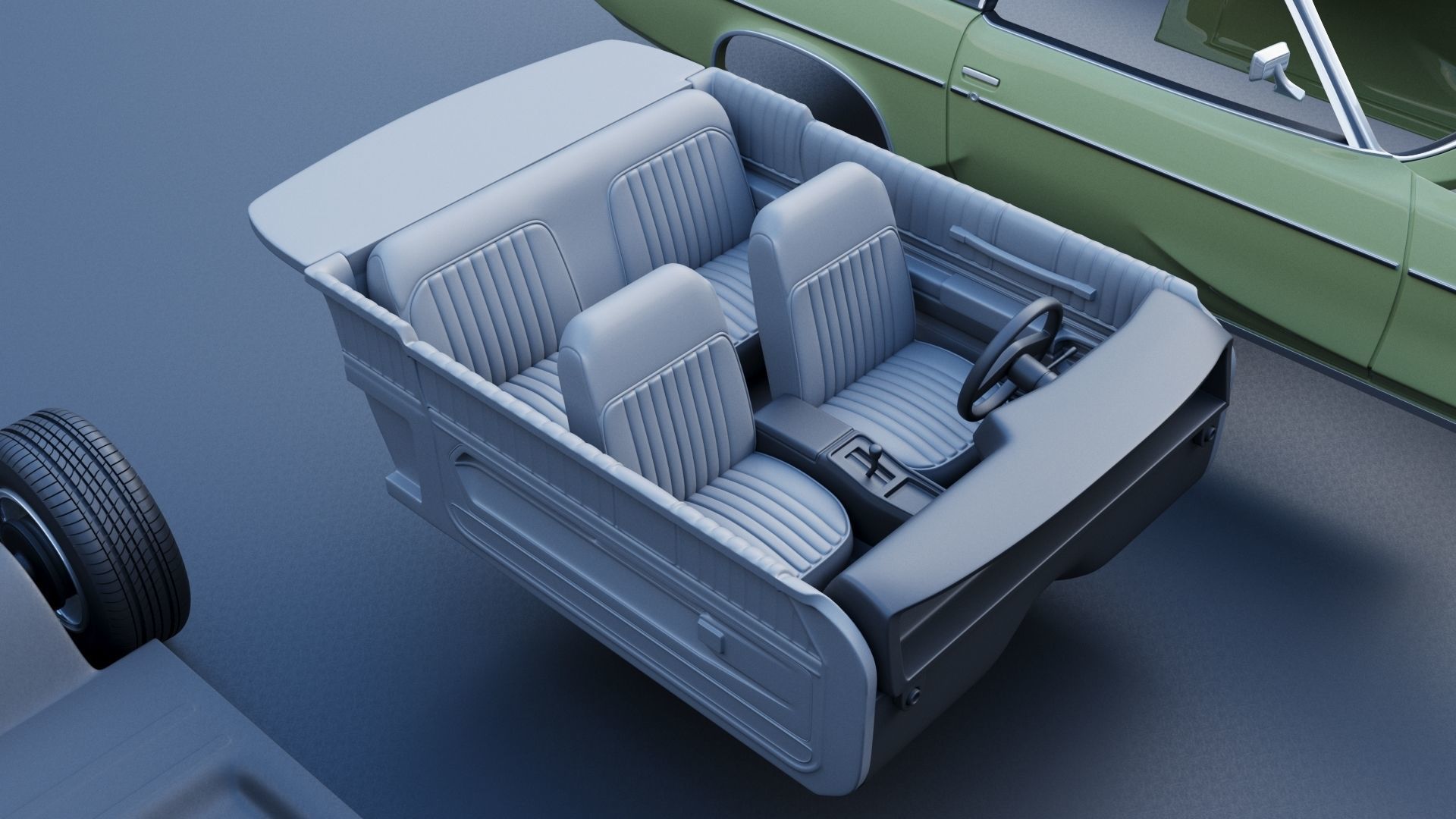 Oldsmobile Cutlass Supreme 1973  3D print model_19