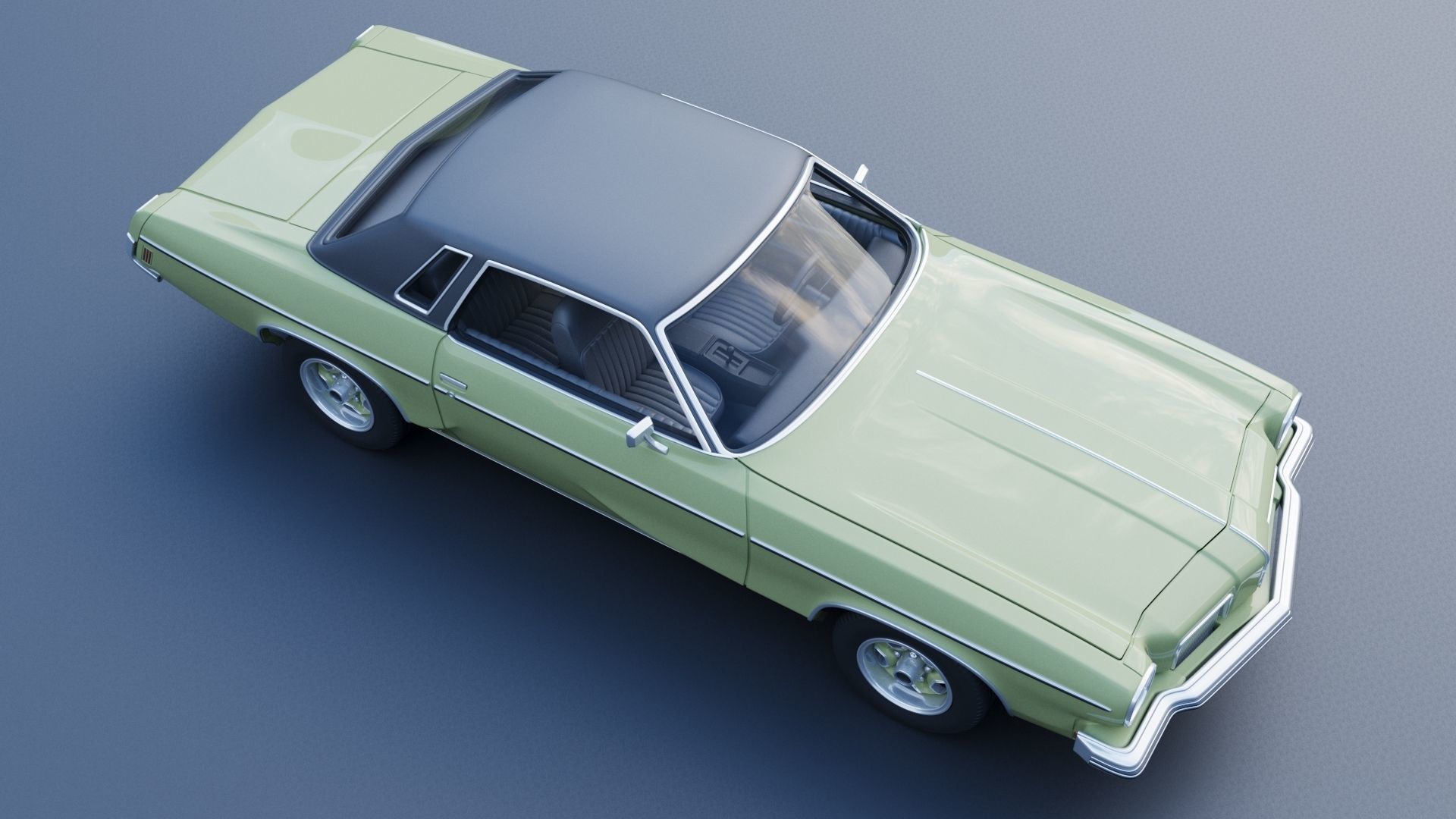 Oldsmobile Cutlass Supreme 1973  3D print model_9