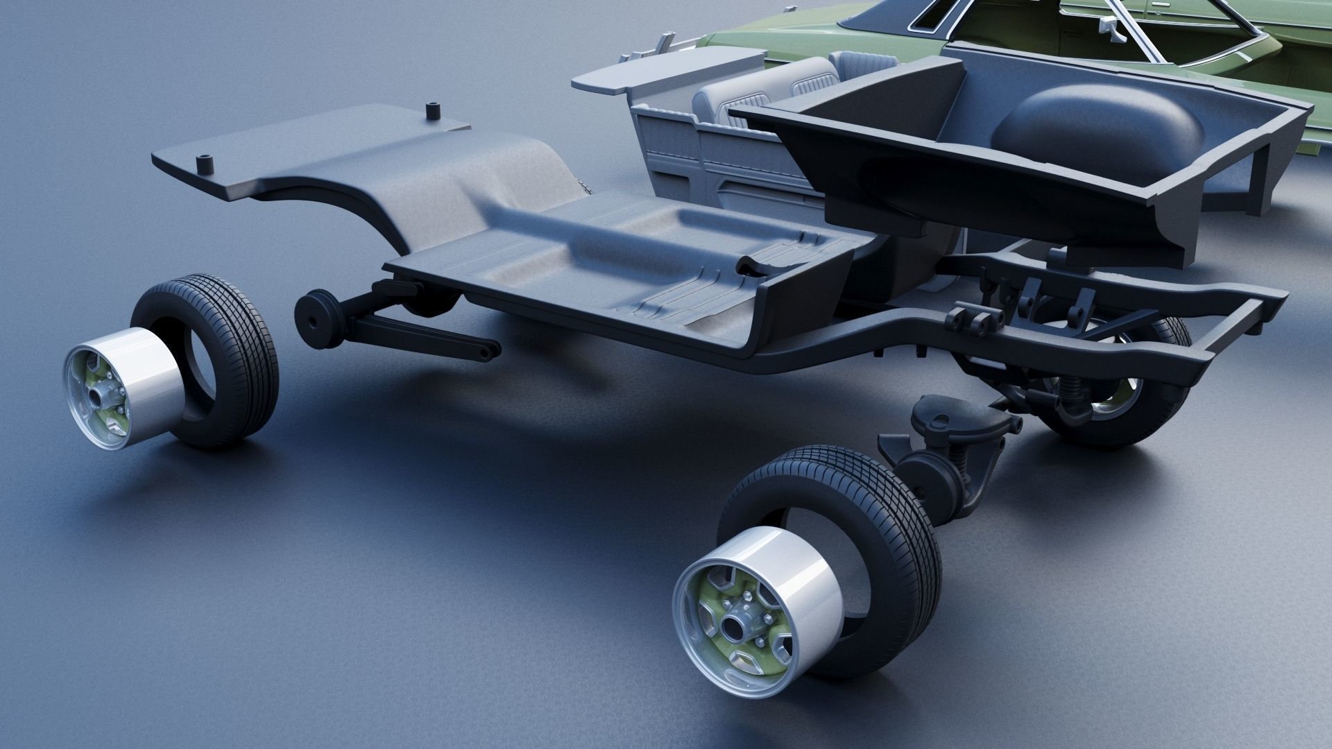 Oldsmobile Cutlass Supreme 1973  3D print model_23