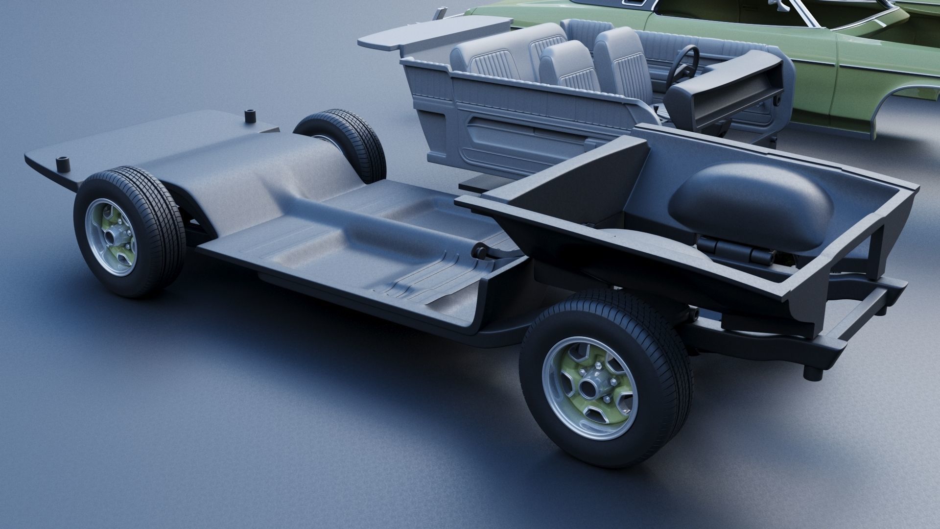 Oldsmobile Cutlass Supreme 1973  3D print model_22