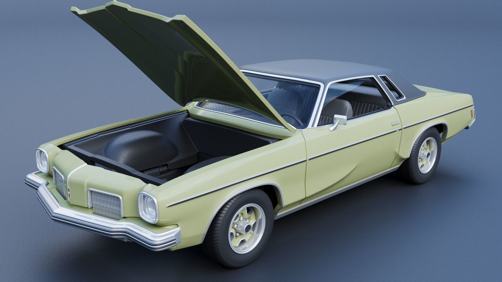 Oldsmobile Cutlass Supreme 1973  3D print model_10