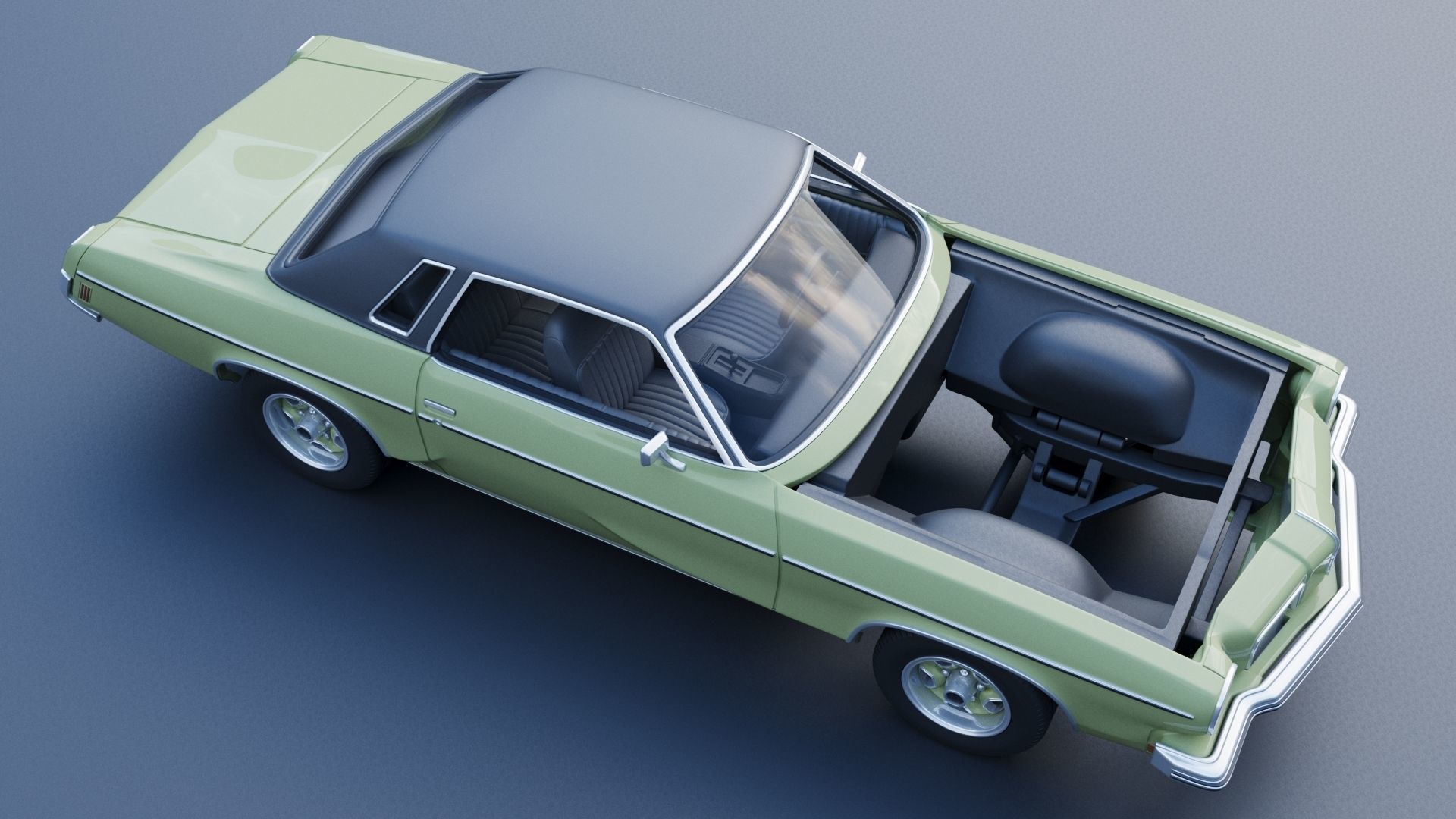 Oldsmobile Cutlass Supreme 1973  3D print model_11