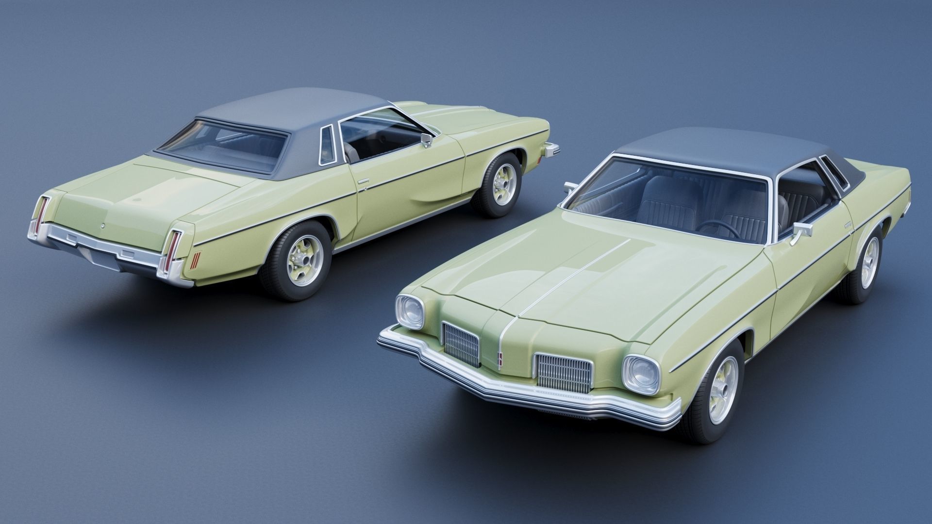 Oldsmobile Cutlass Supreme 1973  3D print model_1