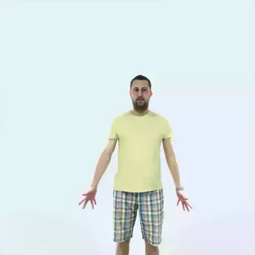 Portrait L Animated Rigged Summer Casual Man