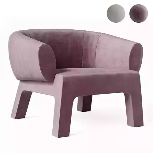 Armchair Lola Casamilano Low-poly 3D model
