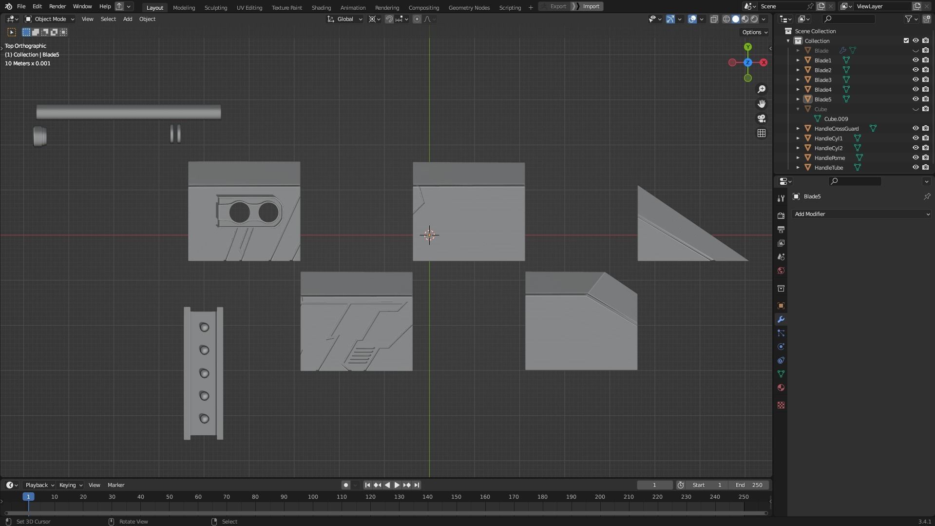 Final Fantasy VII Cloud Buster Sword for Cosplay 3D print model_10