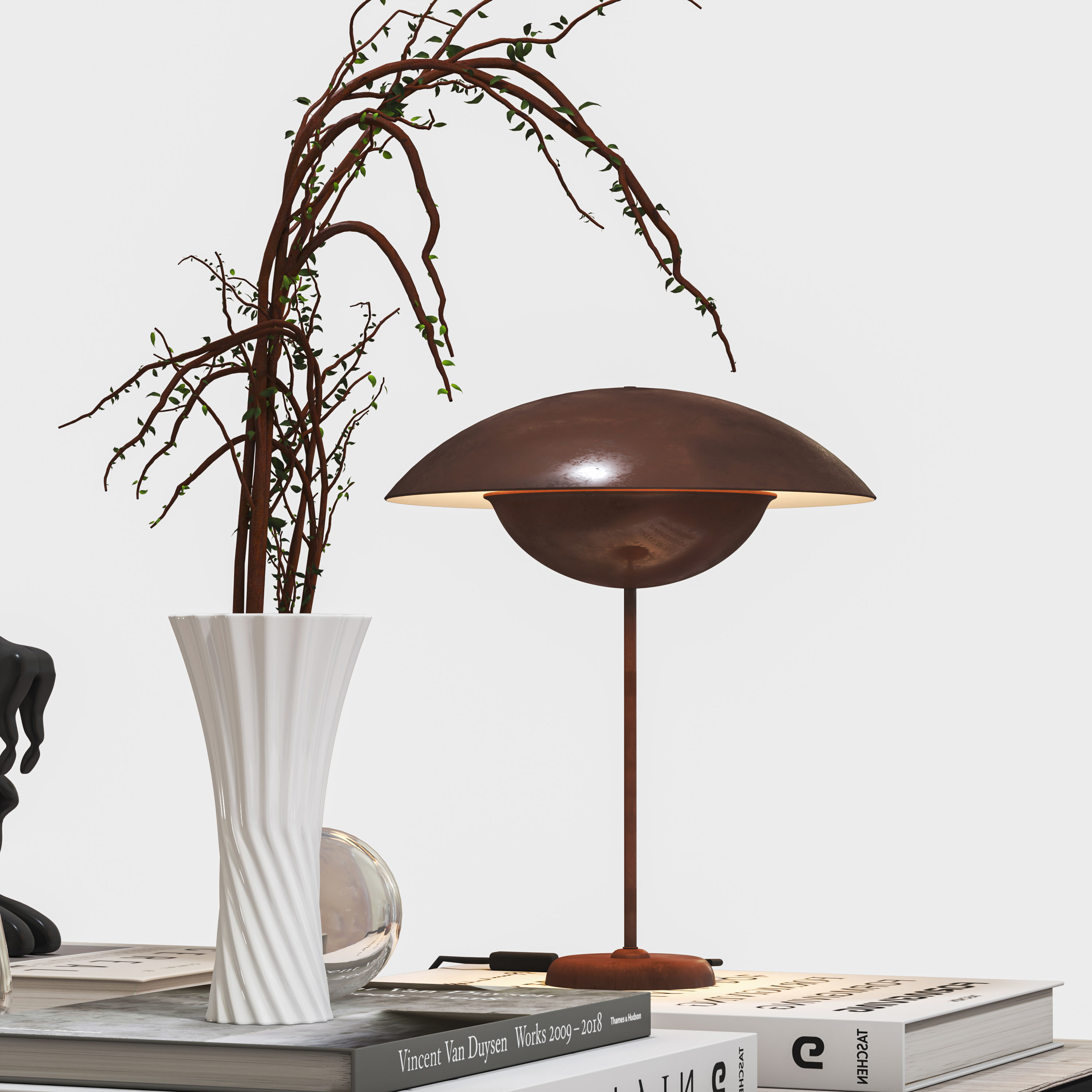 Decorative set zaha 03 Low-poly 3D model_4