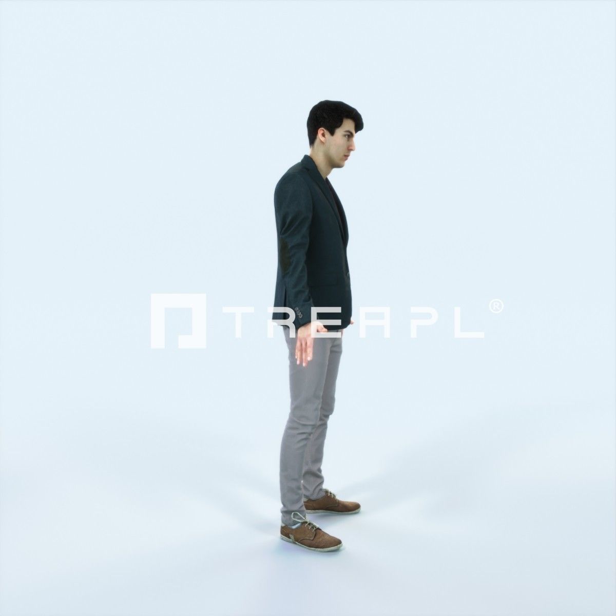 Prime J Animated Rigged Casual Man Low-poly 3D model_2