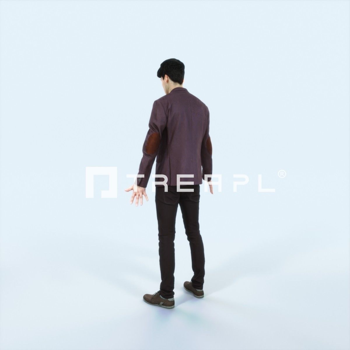 Prime I Animated Rigged Casual Man Low-poly 3D model_4