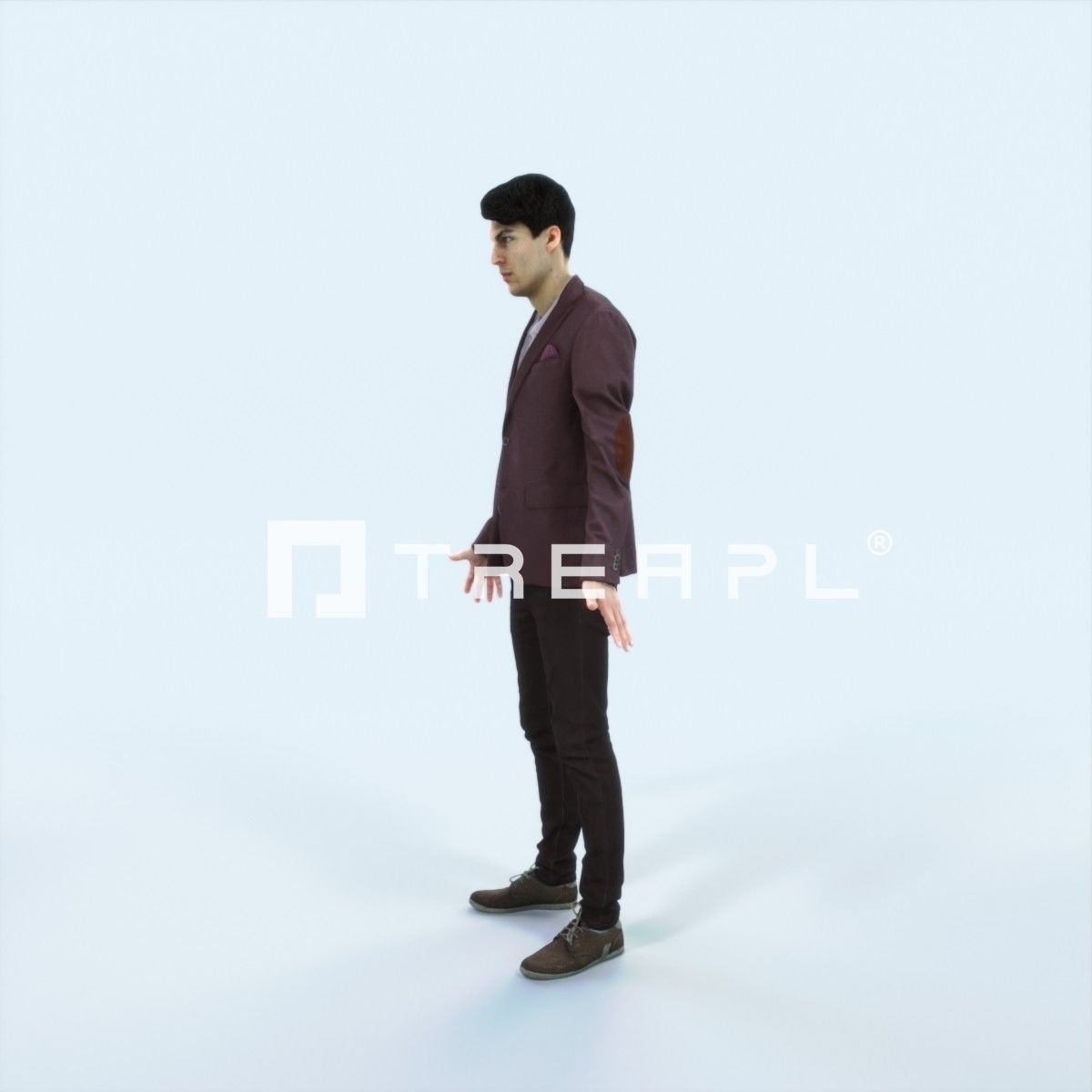 Prime I Animated Rigged Casual Man Low-poly 3D model_5