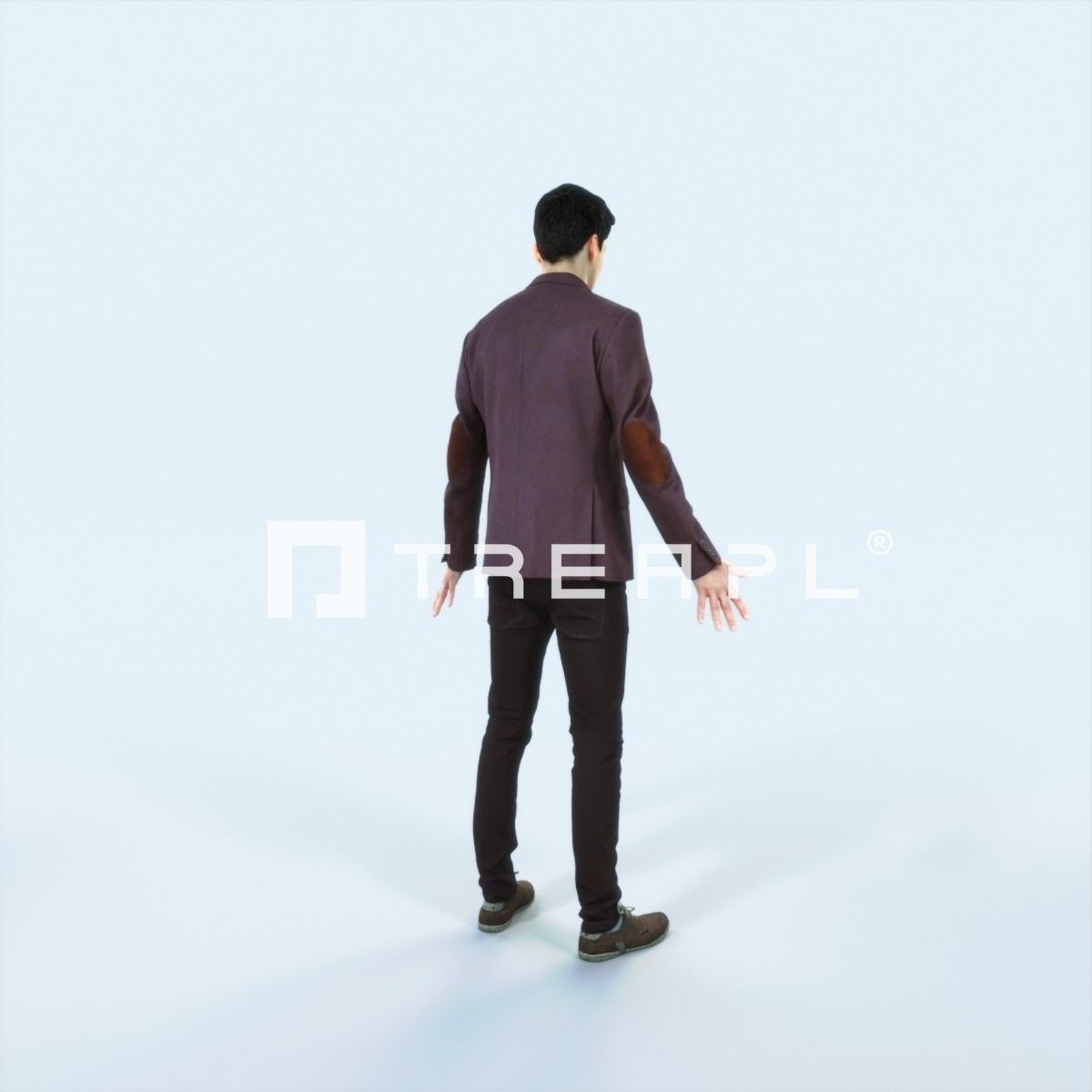 Prime I Animated Rigged Casual Man Low-poly 3D model_3