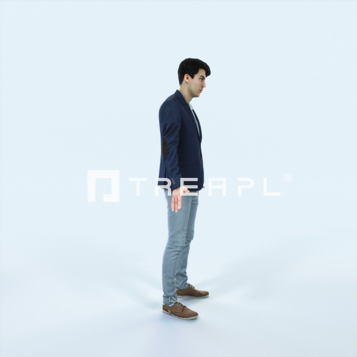 Prime G Animated Rigged Casual Man Low-poly 3D model_2