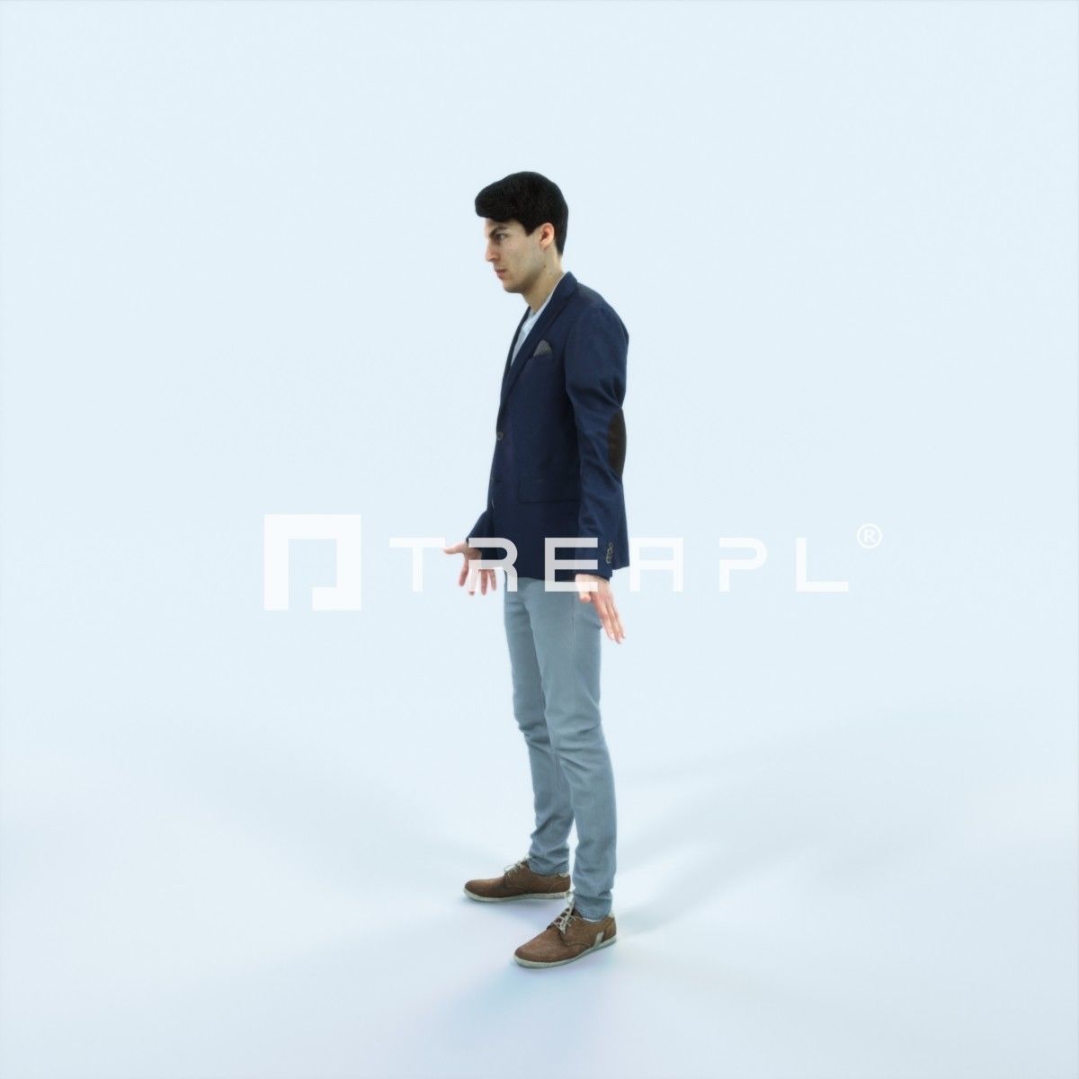 Prime G Animated Rigged Casual Man Low-poly 3D model_5