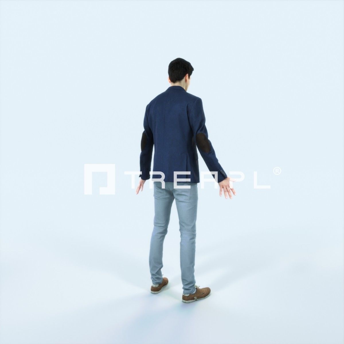 Prime G Animated Rigged Casual Man Low-poly 3D model_3