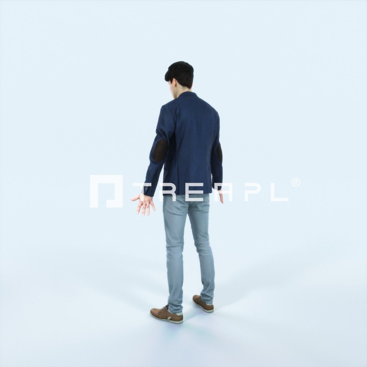 Prime G Animated Rigged Casual Man Low-poly 3D model_4