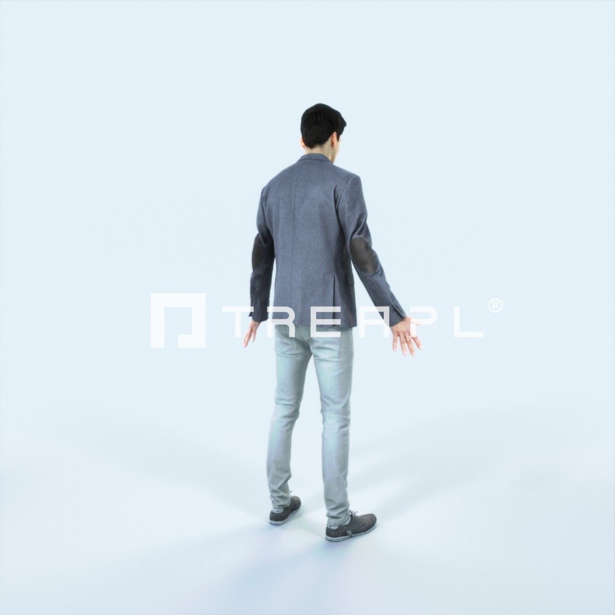 Prime D Animated Rigged Casual Man Low-poly 3D model_3